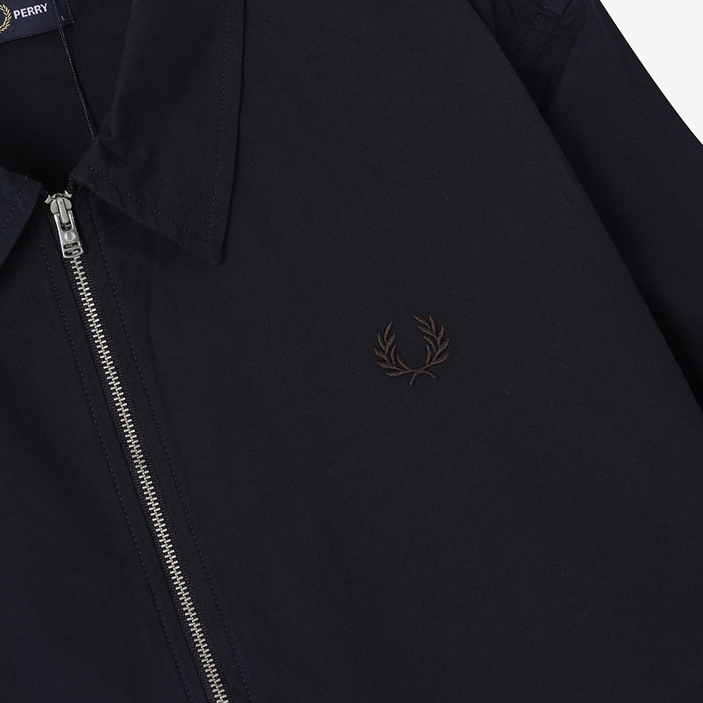 프레드페리 포플린 오버셔츠 네이비/화이트(Fred Perry Poplin Overshirt Navy/White) - 5