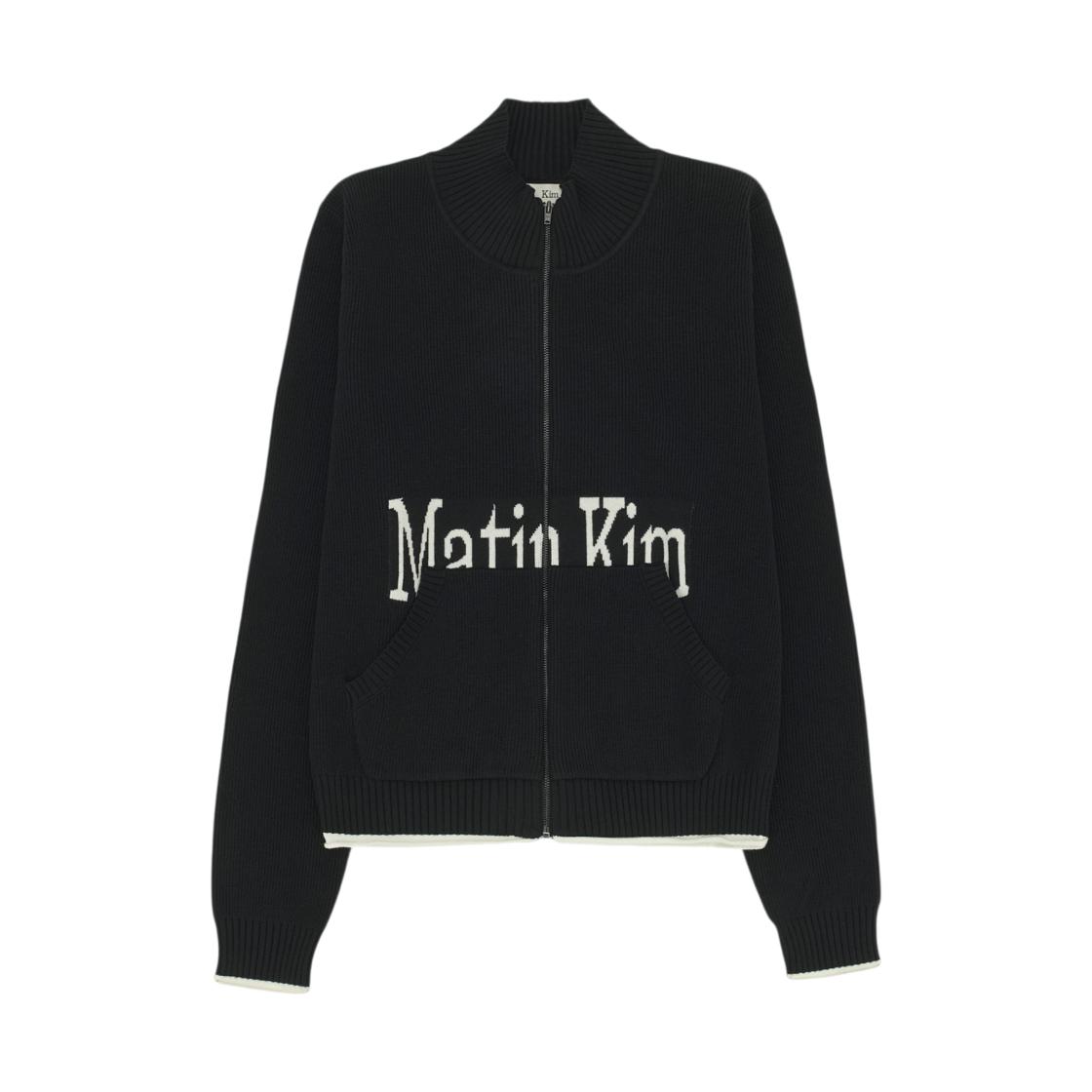 MK2611CD309U / MK2611CD319U / MK2600CD319V / MK2600CD309M Matin Kim Matin Kim Spell Point Knit Zip Up In Black