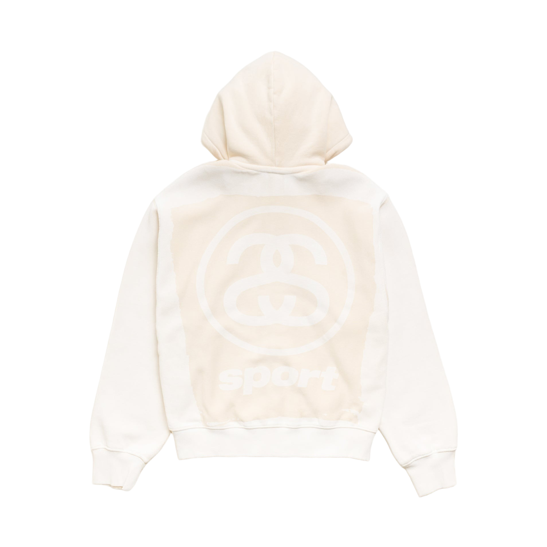 1975191 Stussy Link Sport Zip Hoodie Garment Dyed Bone