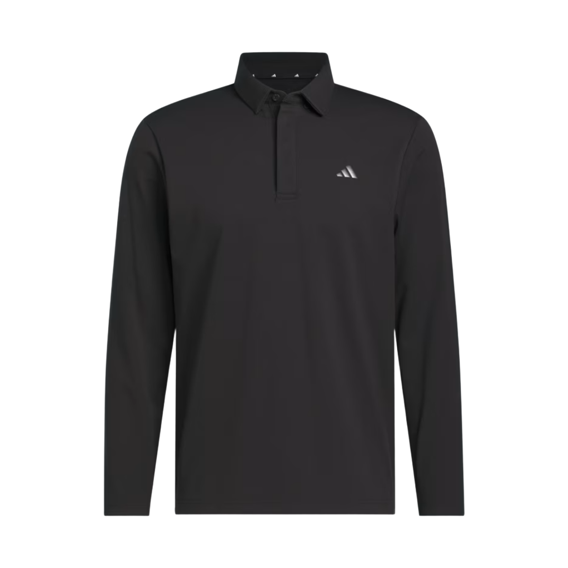 KF9752 Adidas Brushed Long Sleeve Polo Shirt Black - KR Sizing
