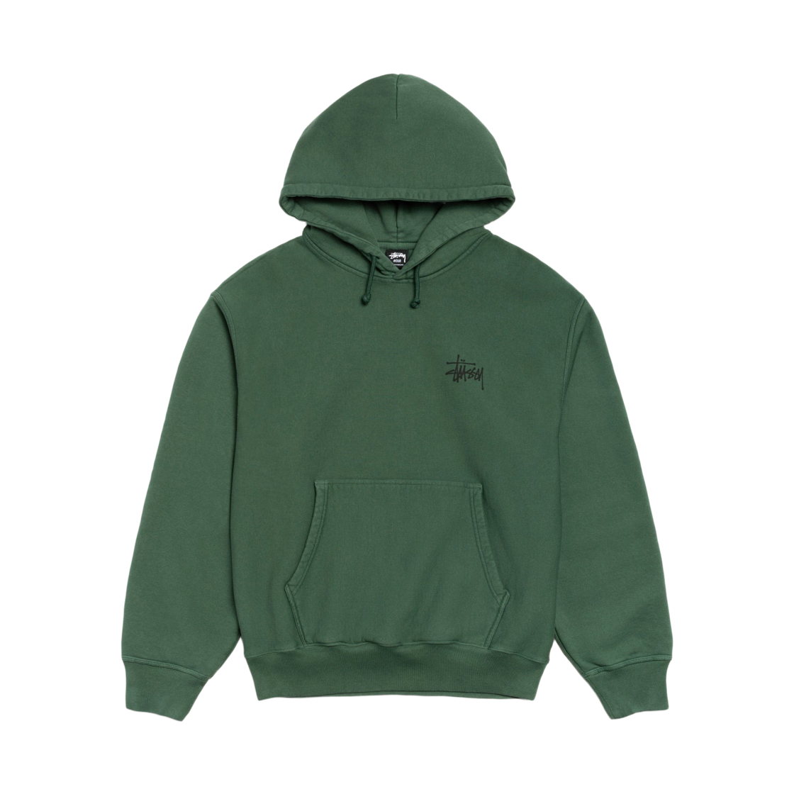 스투시 베이직 피그먼트 다이드 후드 파인(Stussy Basic Pigment Dyed Hoodie Pine) - 2