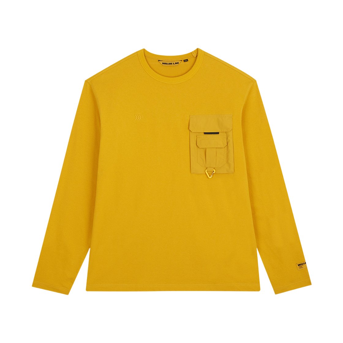 WI6FWL34T WILLBE LAB Pocket long-sleeve T-shirt Mustard
