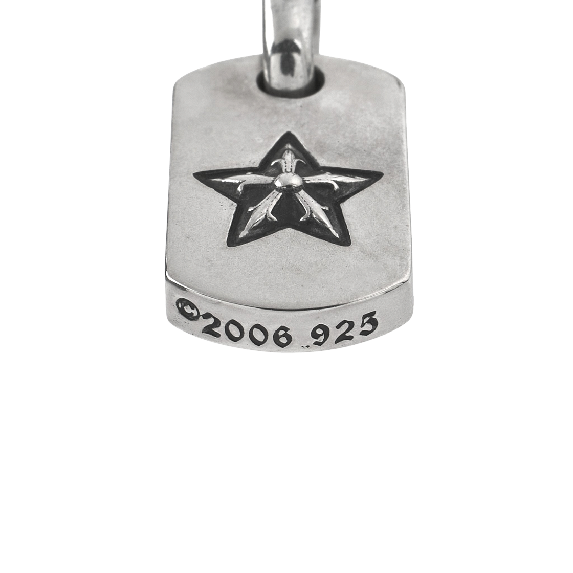 크롬하츠 타이니 스타 도그택 펜던트 실버(Chrome Hearts Tiny Star Dog Tag Pendant Silver) - 5