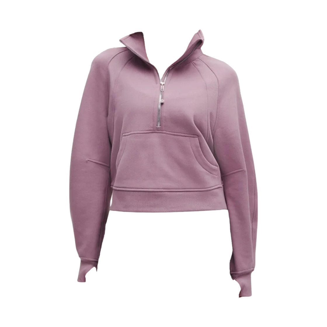 LW3IJ6S (W) Lululemon Scuba Oversized Funnel-Neck Half Zip Lavender