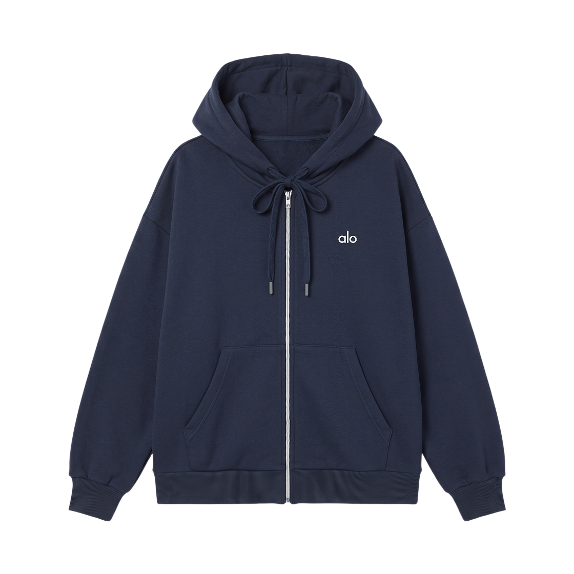 U3041RG Alo Yoga Accolade Full Zip Hoodie Navy