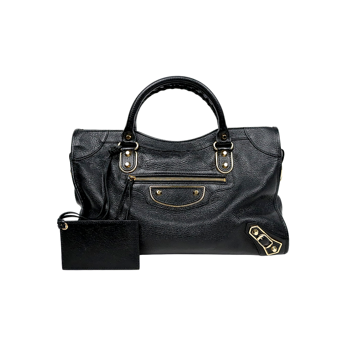 ITPSAAPO86RT Balenciaga Black Edge City Bag