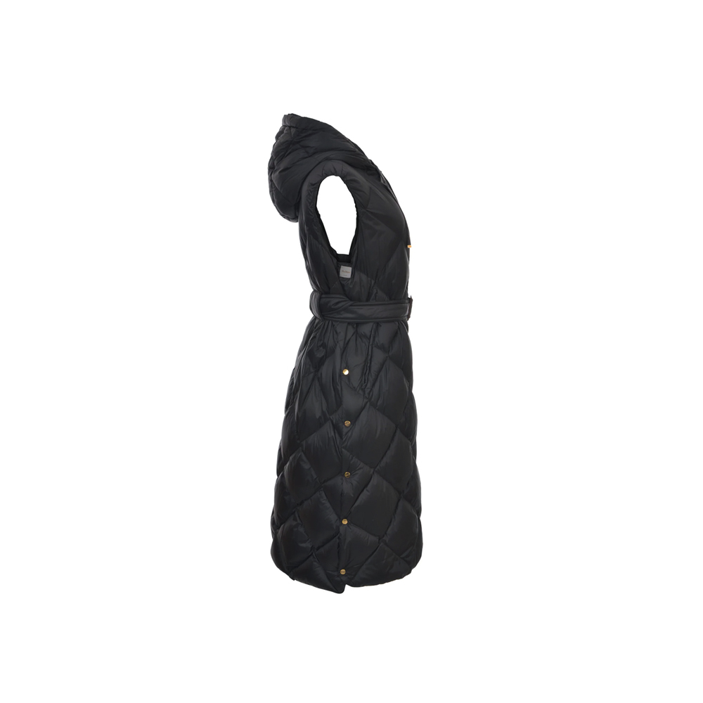 [15% 쿠폰] 막스마라 후드 퀄팅 패딩 코트 블랙([15% 쿠폰] Max Mara Tregil Hooded Quilted Padded Coat Black) - 4