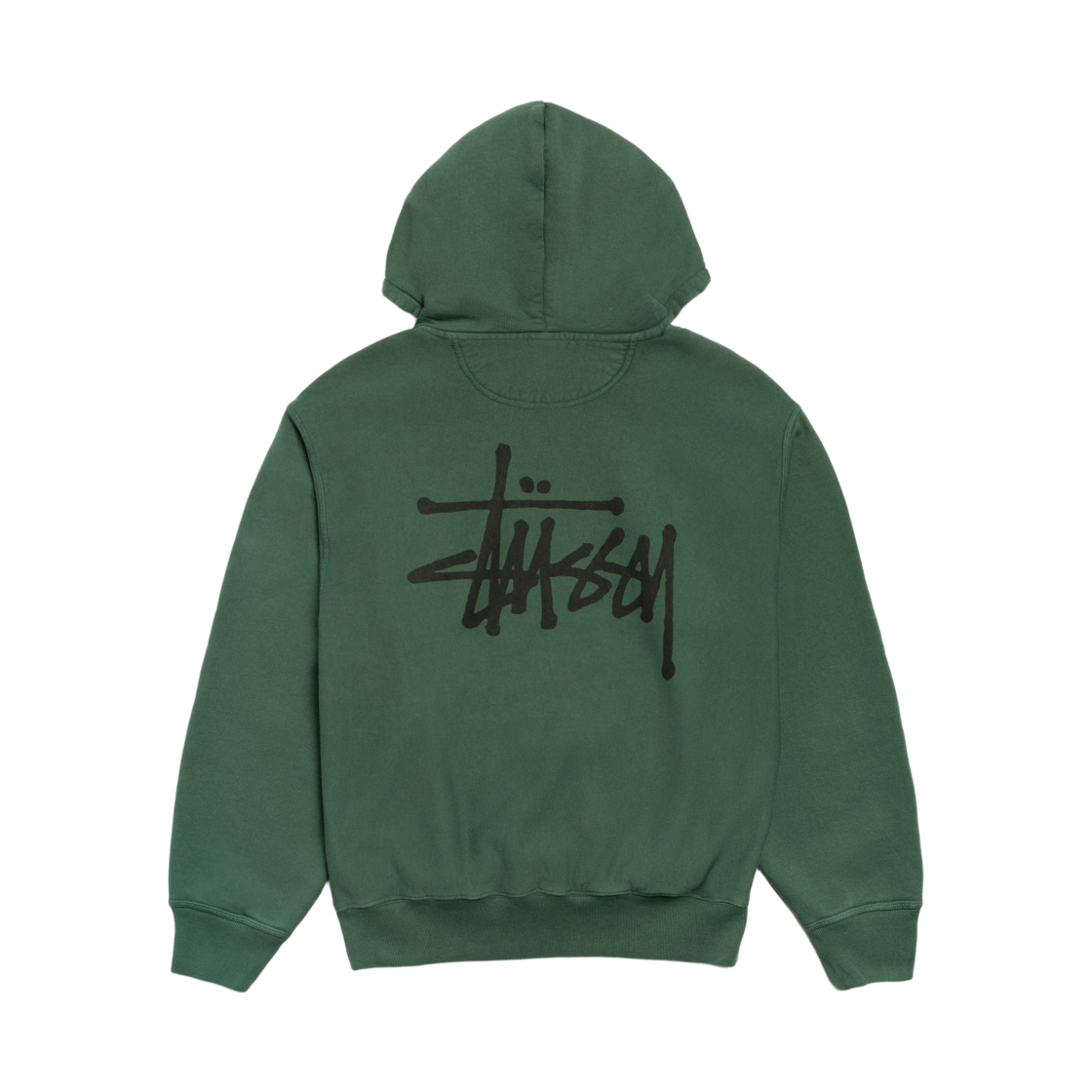 1925001 Stussy Basic Pigment Dyed Hoodie Pine