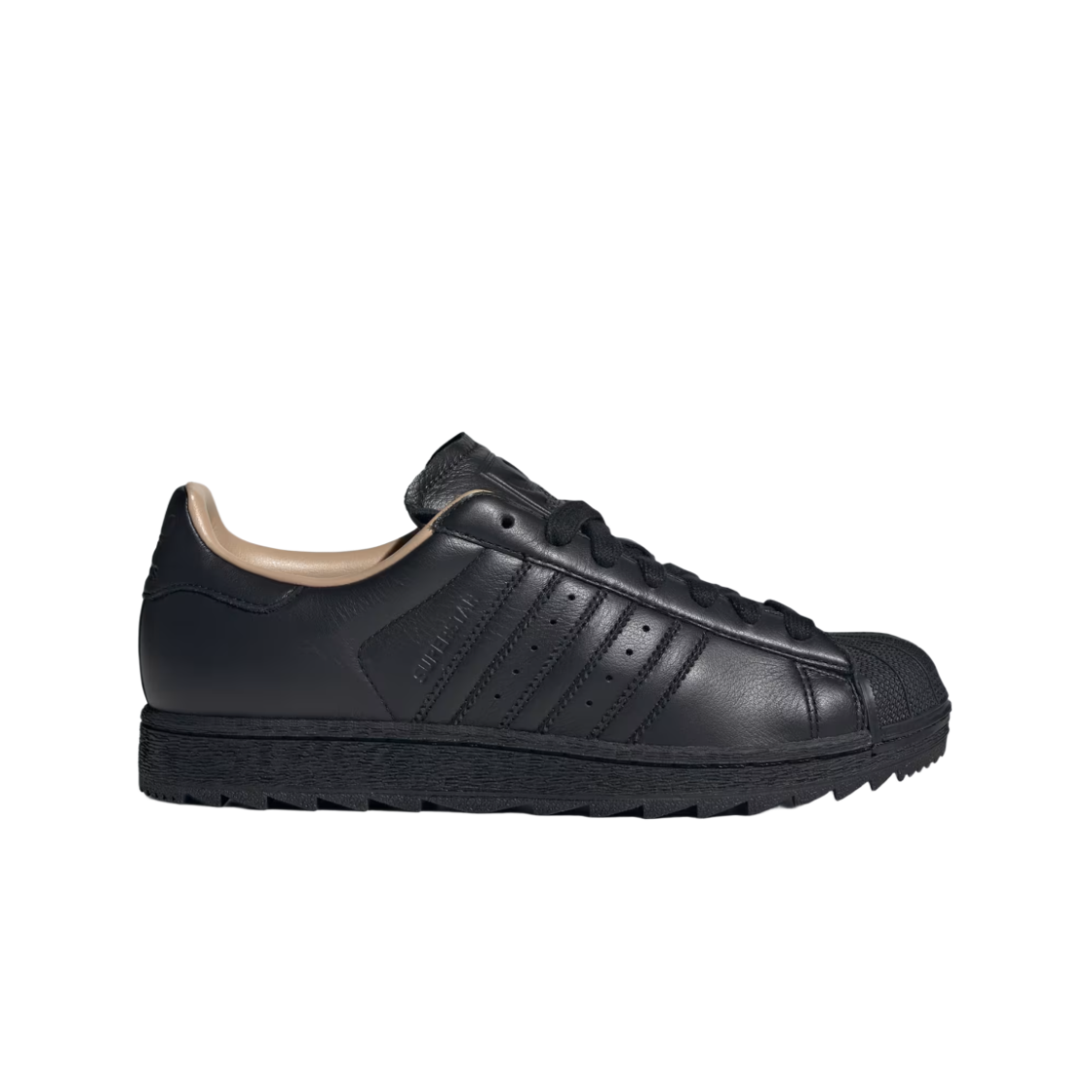 KJ2555 Adidas Superstar II Ripple Core Black Warm Sandstone
