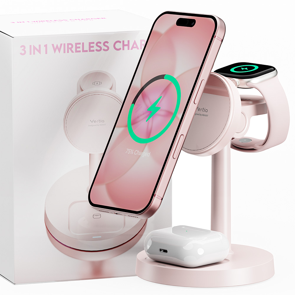 누아트 베르티아 3in1 맥세이프 호환 마그네틱 세로형 무선 충전기(NUART VERTIA 3in1 Magnetic Wireless Charger) - 3