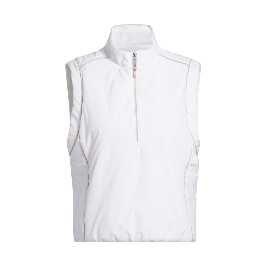 JN8682 (W) Adidas Beyond The Course Twistweave Loose Quarter Zip Vest White - KR Sizing
