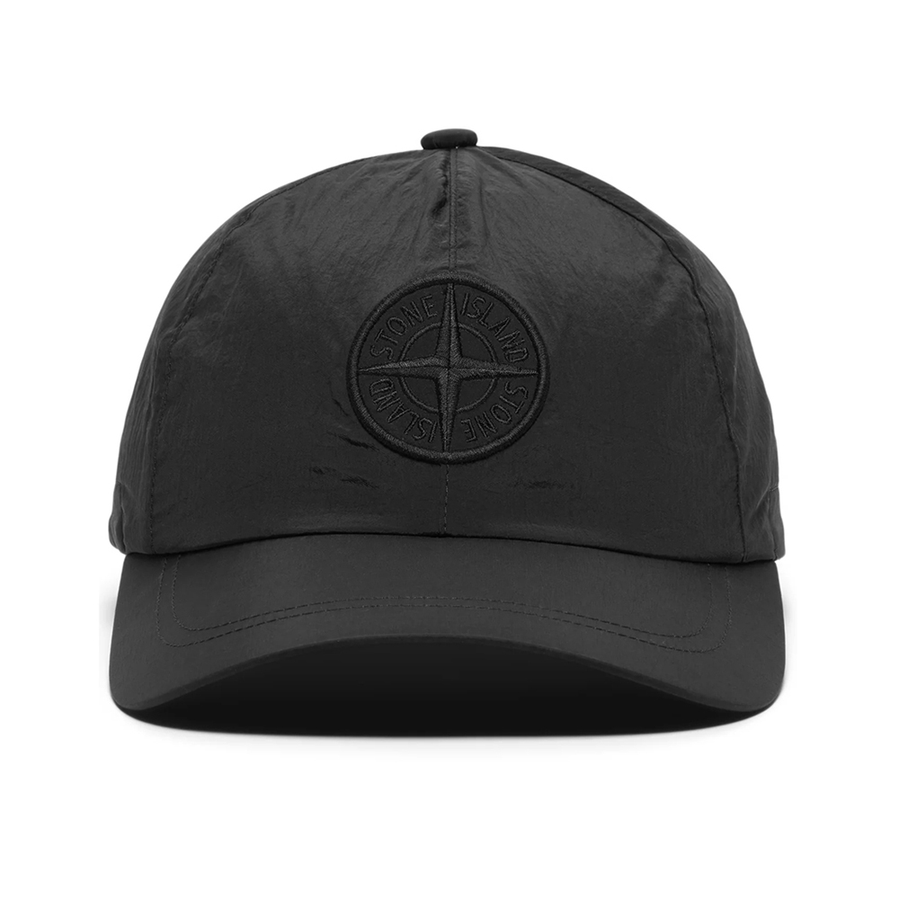 [15% 쿠폰] 스톤아일랜드 로고 자수 나일론 캡모자 블랙([15% 쿠폰] Stone Island Embroidered Logo Nylon Cap Black) - 2
