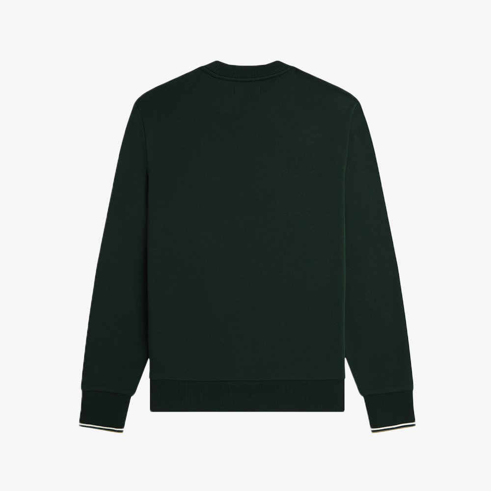 프레드페리 크루넥 스웻셔츠 그래스루츠/에크루/브론즈(Fred Perry Crew Neck Sweatshirt Grassroots/Ecru/Bronze) - 2