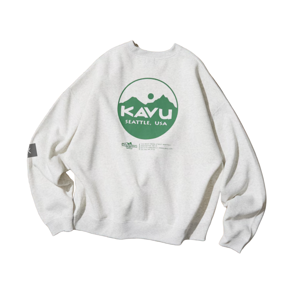 프릭스 스토어 x 카부 스페셜 에디션 서클 로고 스웨트셔츠 그레이(Freak's Store x Kavu Special Edition Circle Logo Sweatshirt Gray) - 1