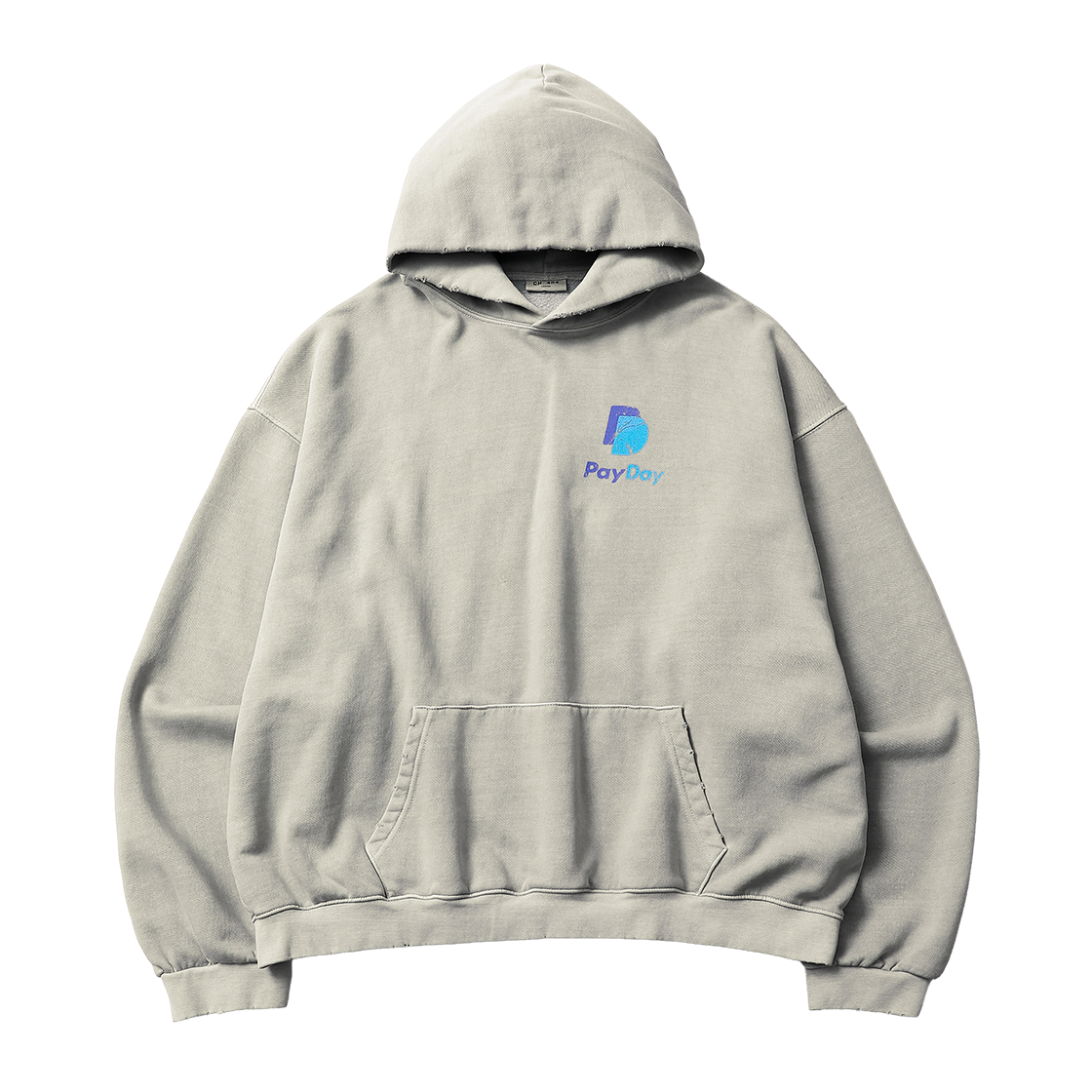 CH26FW07 CH. 404 Pay Day Pigment Hoodie Gray