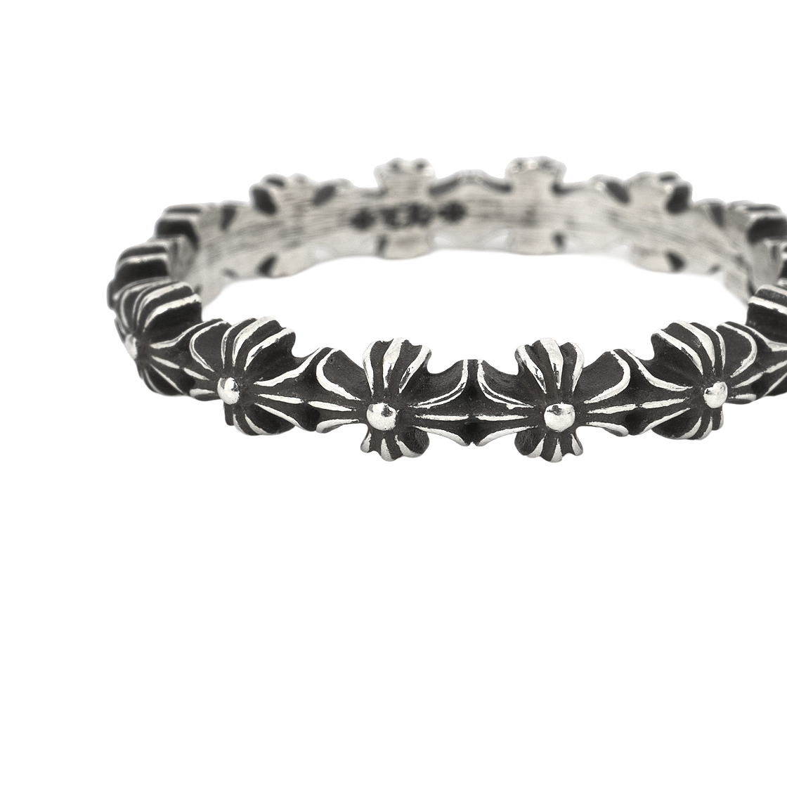 크롬하츠 타이니 E CH 플러스 밴드 링 실버(Chrome Hearts Tiny E CH Plus Band Ring Silver) - 3