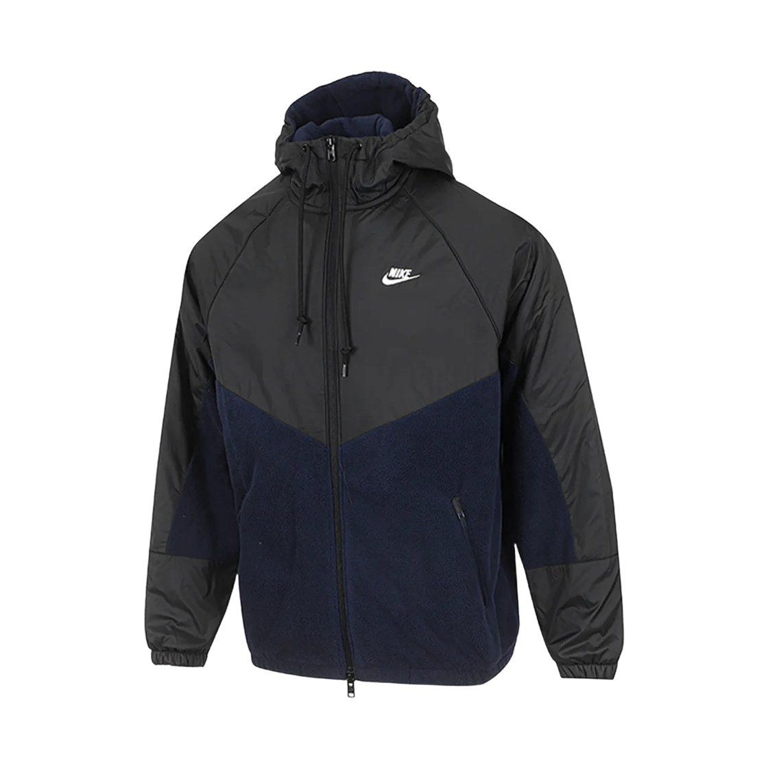 IM6009-010 Nike Windrunner Full-Zip Loose Fit Therma-Fit Jacket Black Obsidian - Asia