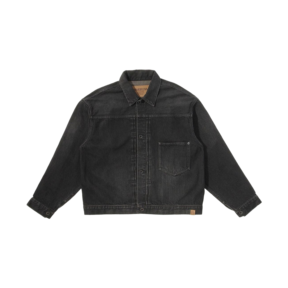 11-18-9577-791 Starbucks x Beams Black Denim Jacket Black