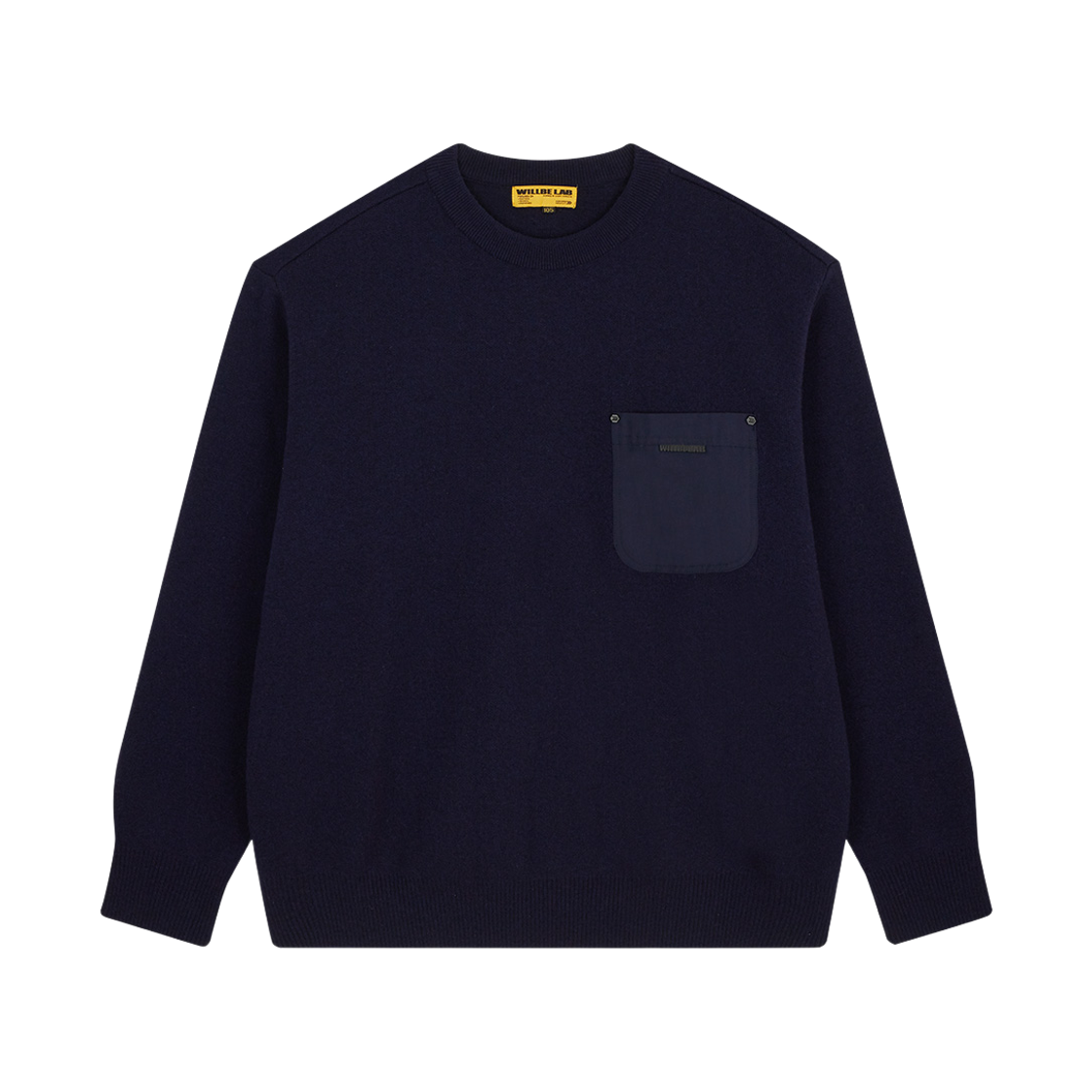 윌비랩 포켓 크루넥 스웨터 네이비(WILLBE LAB Pocket Crewneck Sweater Navy) - 1