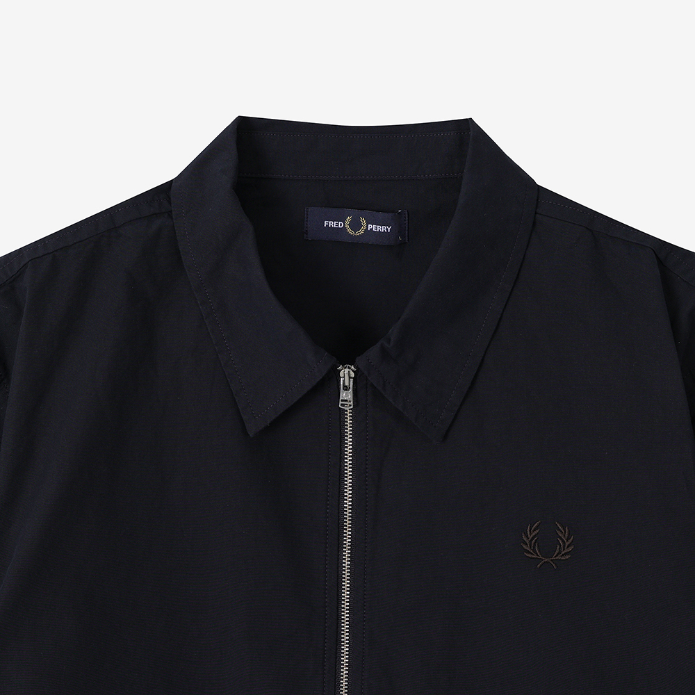 프레드페리 포플린 오버셔츠 네이비/화이트(Fred Perry Poplin Overshirt Navy/White) - 3