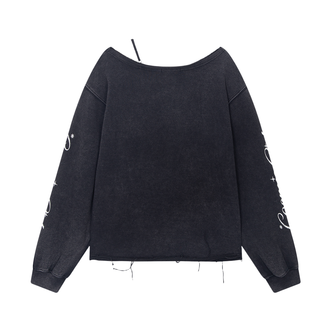 하이타이드 프랭키 러브 코스믹 걸 오프숄더 스웻셔츠 블랙(Hightide Frankie Love Cosmic Girl Off-Shoulder Sweatshirt Black) - 2