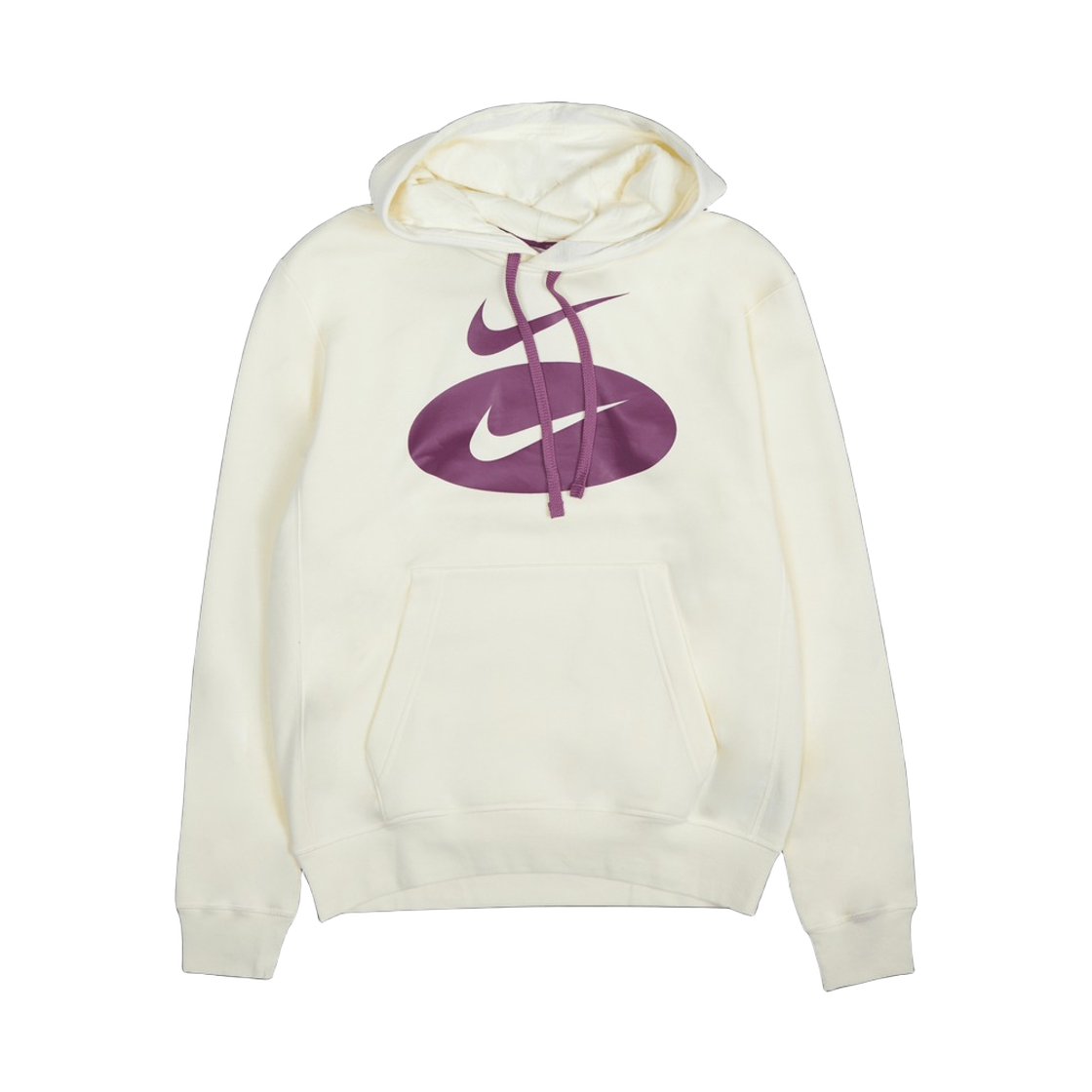 DM5458-113 Nike NSW Swoosh League Fleece Pullover Hoodie Coconut Milk - US/EU