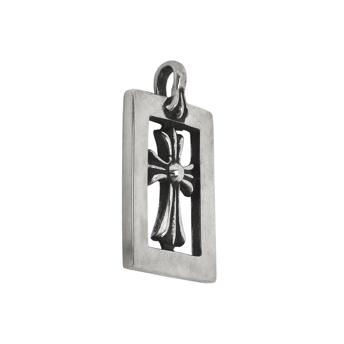 크롬하츠 프레임 오픈 베이비 팻 펜던트 실버(Chrome Hearts Framed Open Baby Fat Pendant Silver) - 2