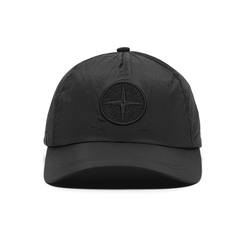 [15% 쿠폰] 스톤아일랜드 로고 자수 나일론 캡모자 블랙([15% 쿠폰] Stone Island Embroidered Logo Nylon Cap Black) - 2