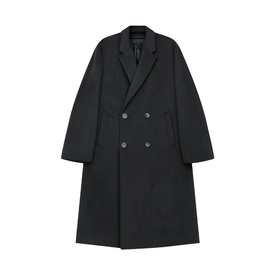 ZI6CT604BK ZIOSONGZIO Timeless Double Breasted Coat Black