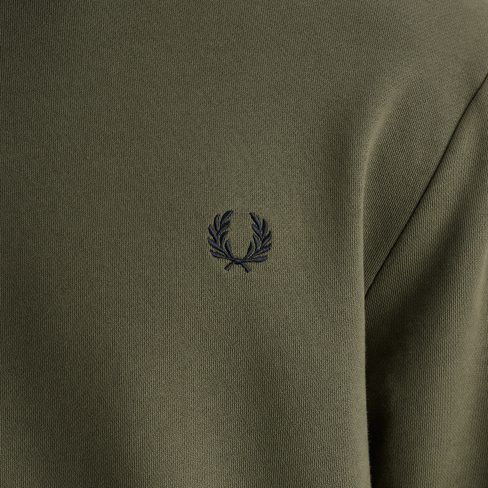 프레드페리 크루넥 스웻셔츠 로렐리스그린/슬레이트/네이비(Fred Perry Crew Neck Sweatshirt Laurel Wreath Green/Slate/Navy) - 4