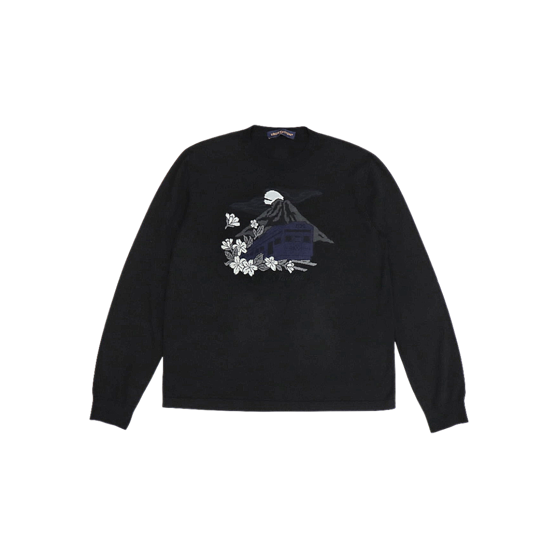 ITBPRAB8BWIA Louis Vuitton Black Crew Neck Knit