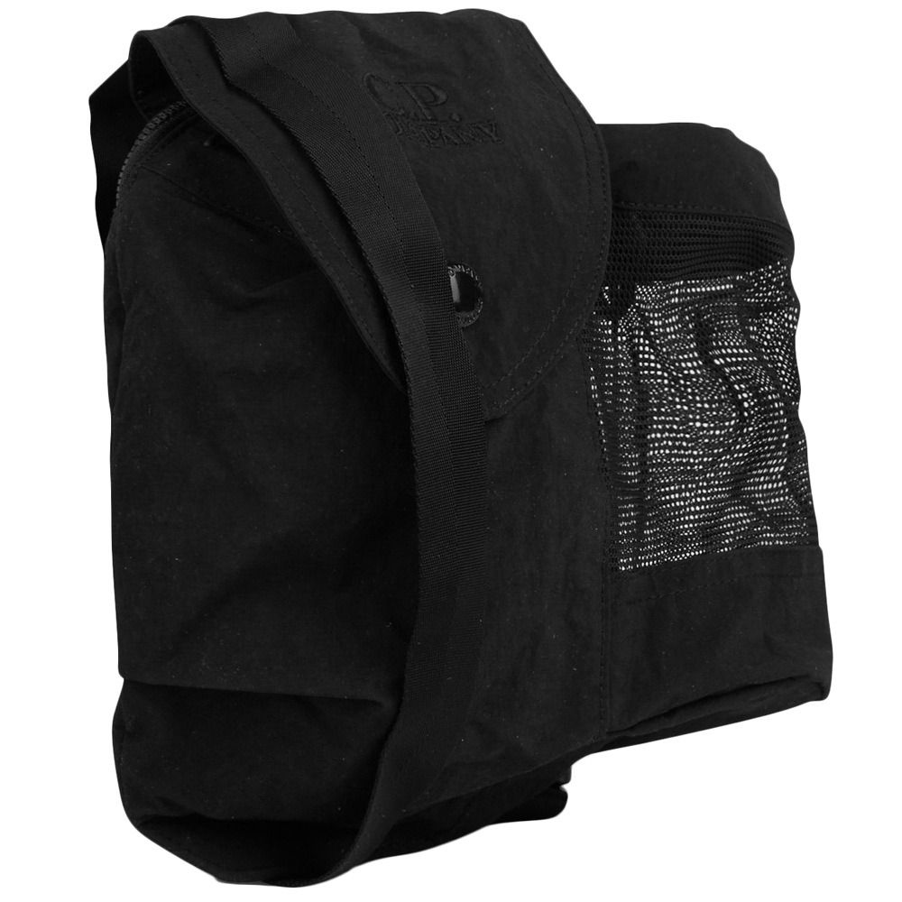 [15% 쿠폰] 씨피컴퍼니 자수 로고 미니 크로스백 블랙([15% 쿠폰] C.P. Company Embroidered Logo Mini Crossbag Black) - 4