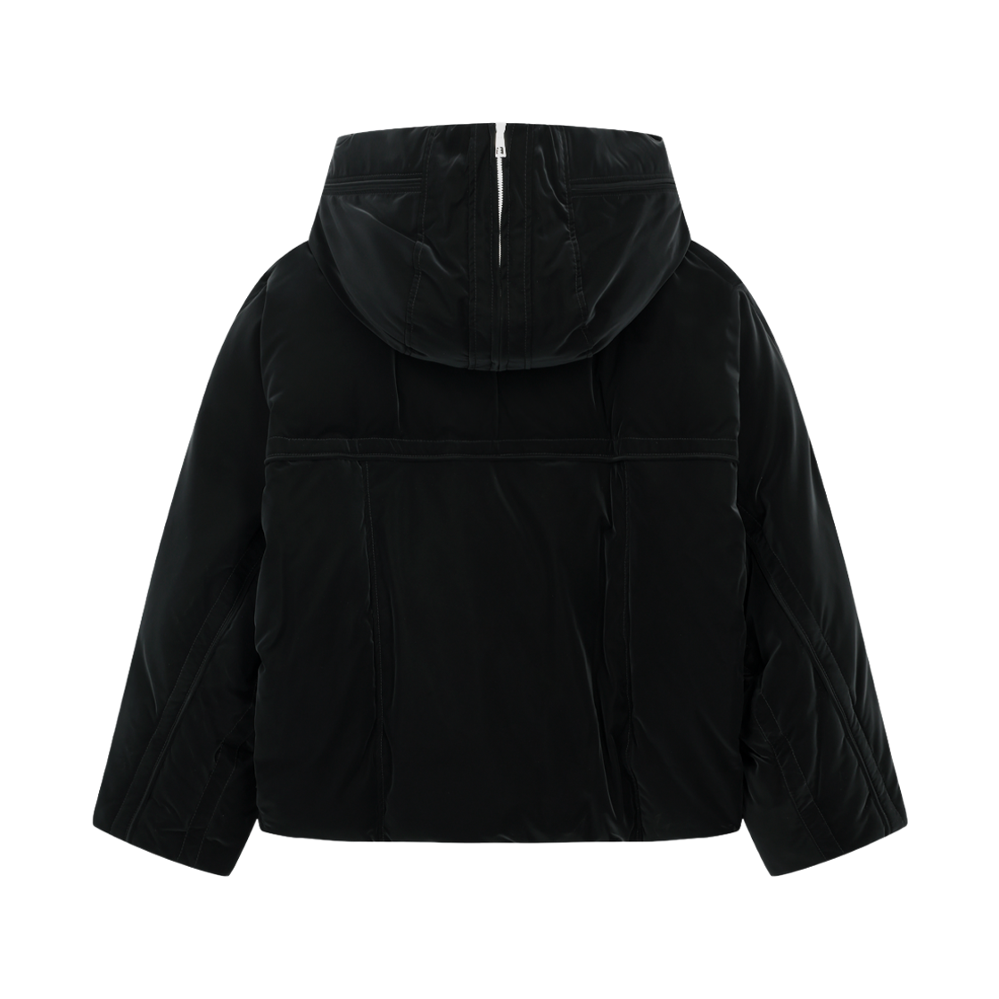 지오송지오 하이그로시 윙후드 다운 점퍼 블랙 ZI6JP601BK(ZIOSONGZIO High Glossy Wing Hood Down Jumper Black) - 2