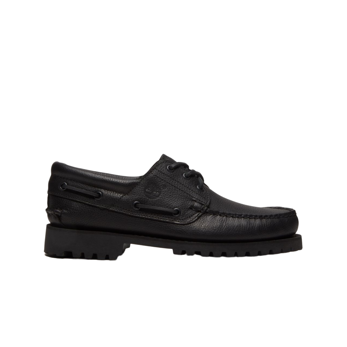 TB0A2PDQANI Timberland Authentic 3-Eye Lug Boat Shoes All Over Grain Black