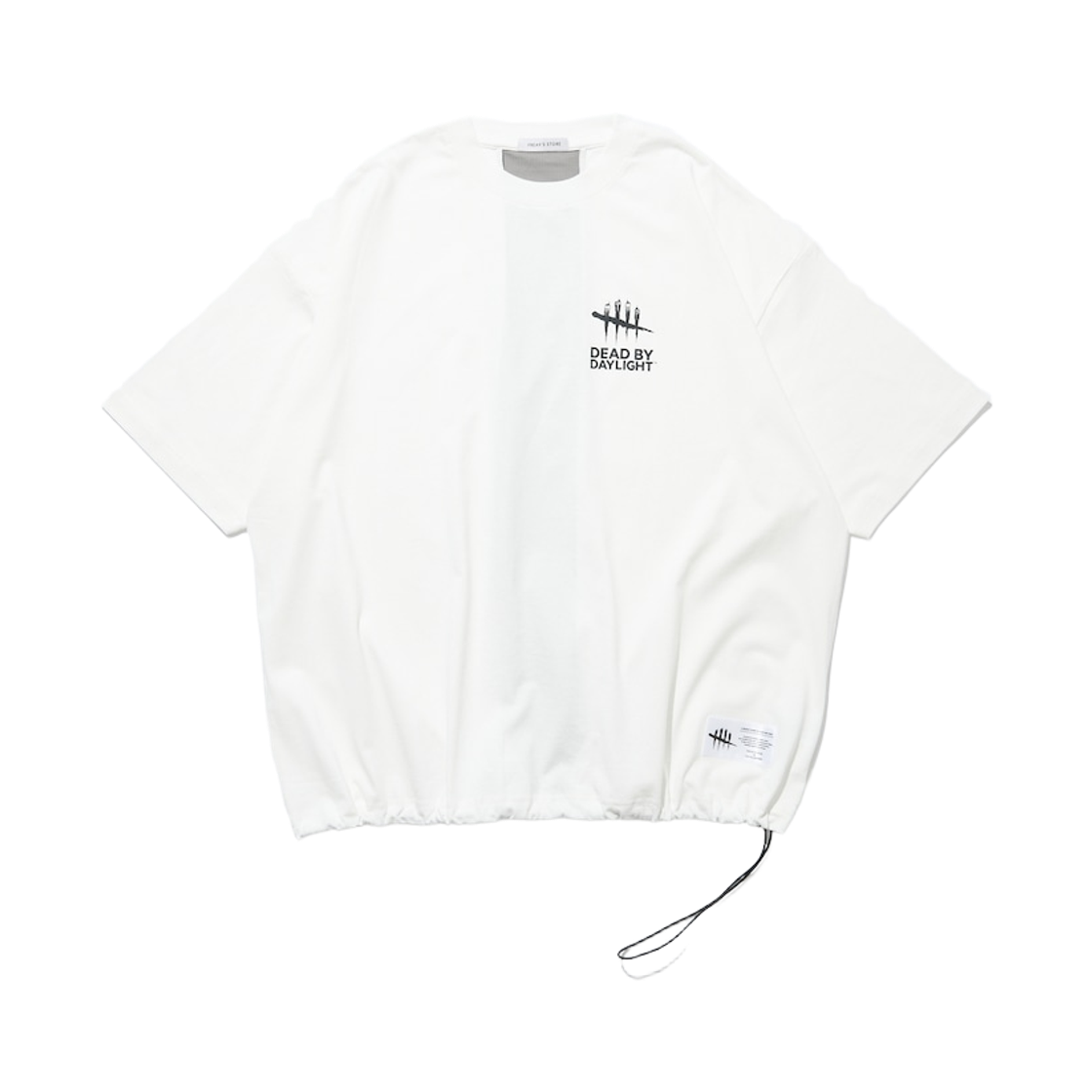 1226248903065 Freak's Store x Dead By Daylight Crew Neck T-Shirt with Back Mesh Panel Limited Edition White