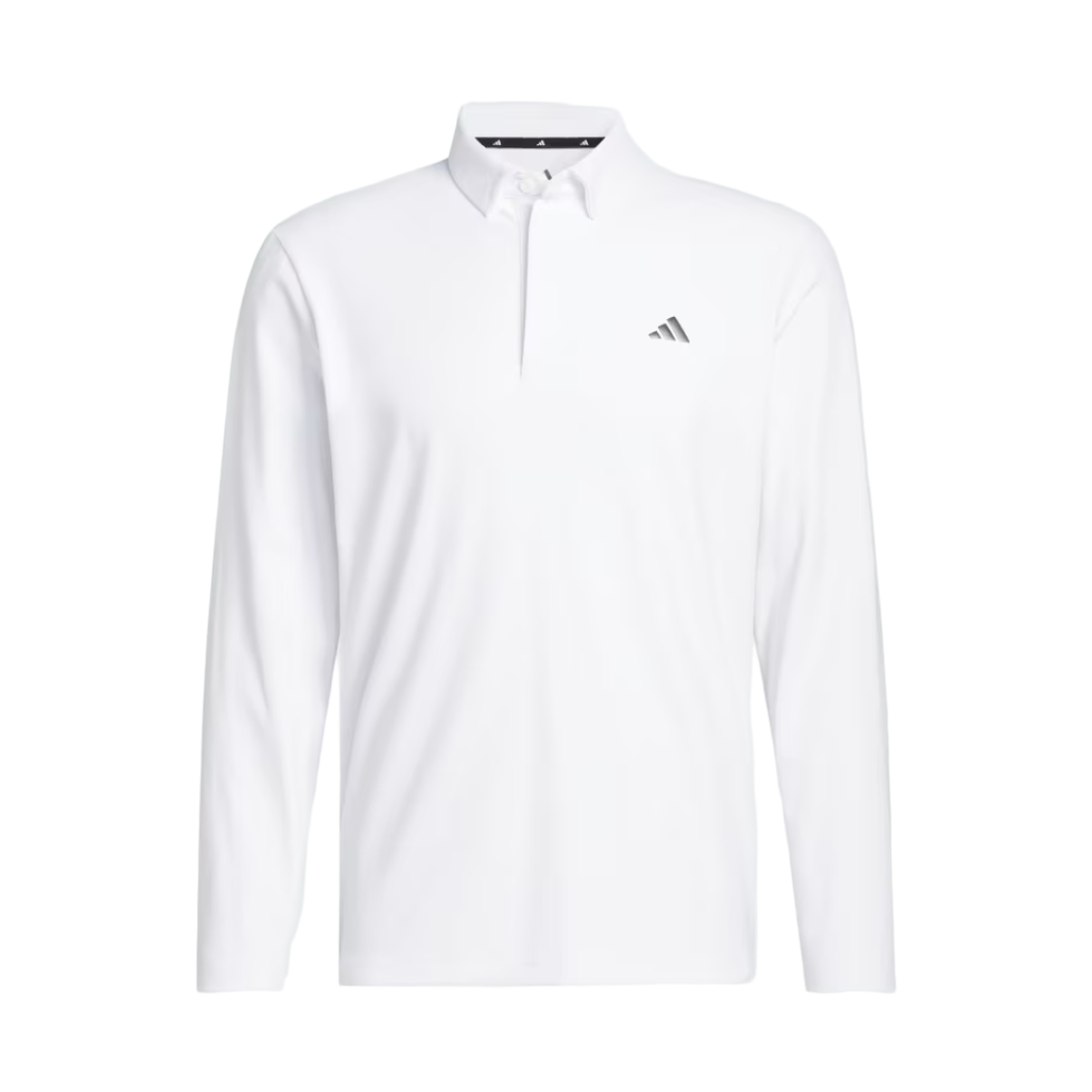KF9746 Adidas Brushed Long Sleeve Polo Shirt White - KR Sizing