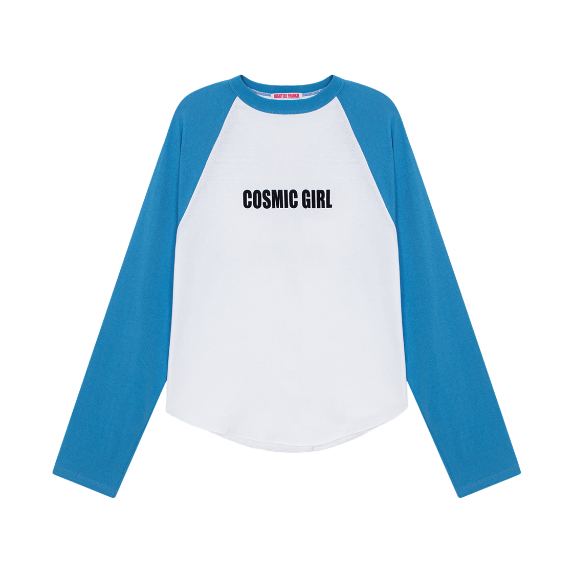 HF26CLT024BL Hightide Frankie Cosmic Girls Club Raglan Tee Blue