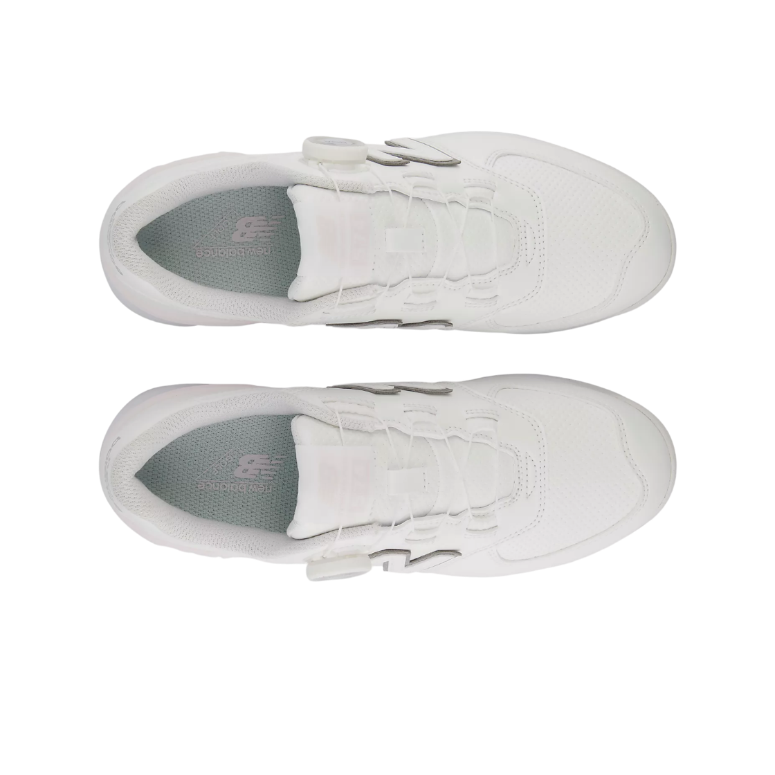 (W) 뉴발란스 골프 574 v4 보아 화이트 핑크 솔트 - 2E 엑스트라 와이드((W) New Balance Golf 574 v4 Boa White Pink Salt - 2E Extra Wide) - 2