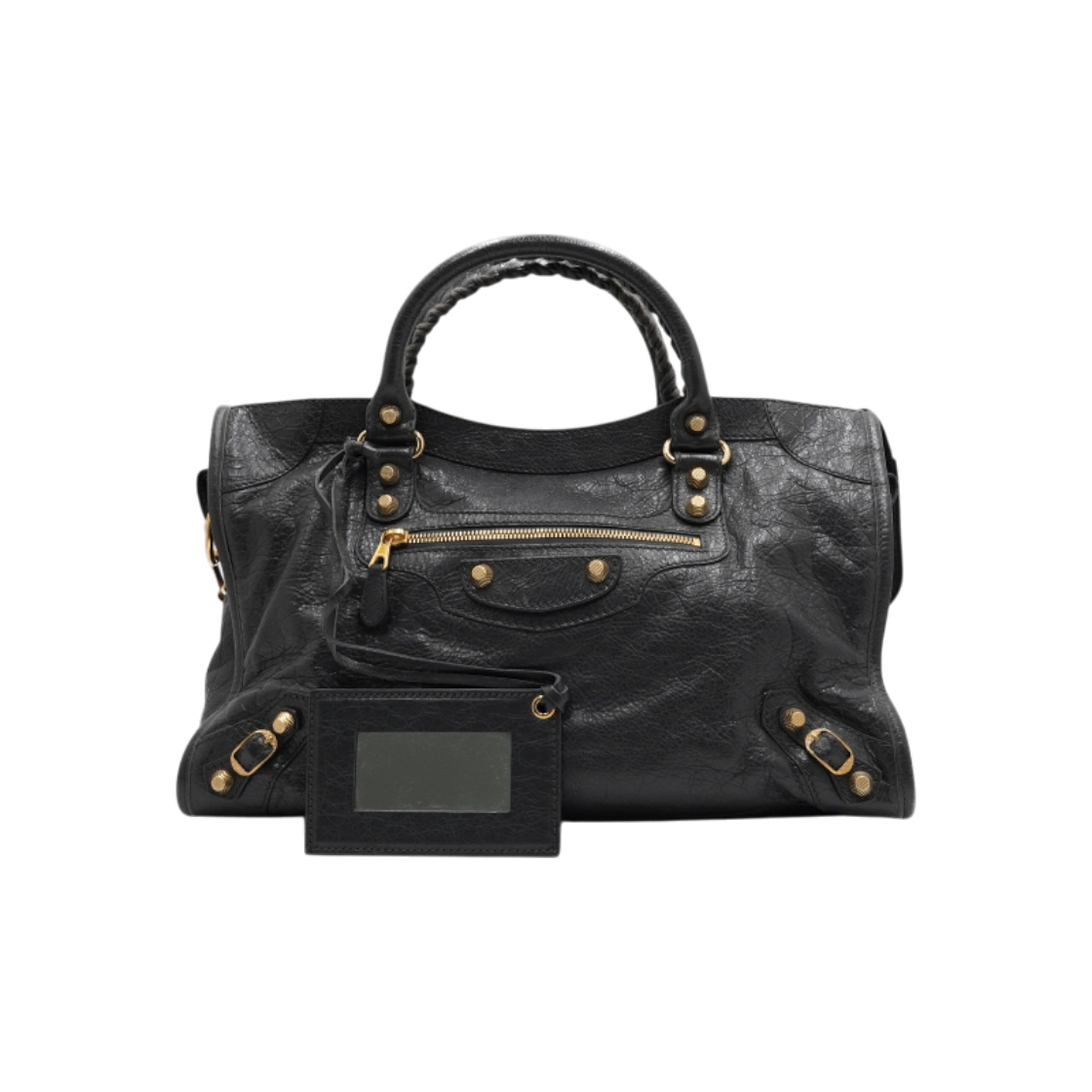 ITDOKA48DHFH Balenciaga Dark Grey Leather New Giant City Tote Bag