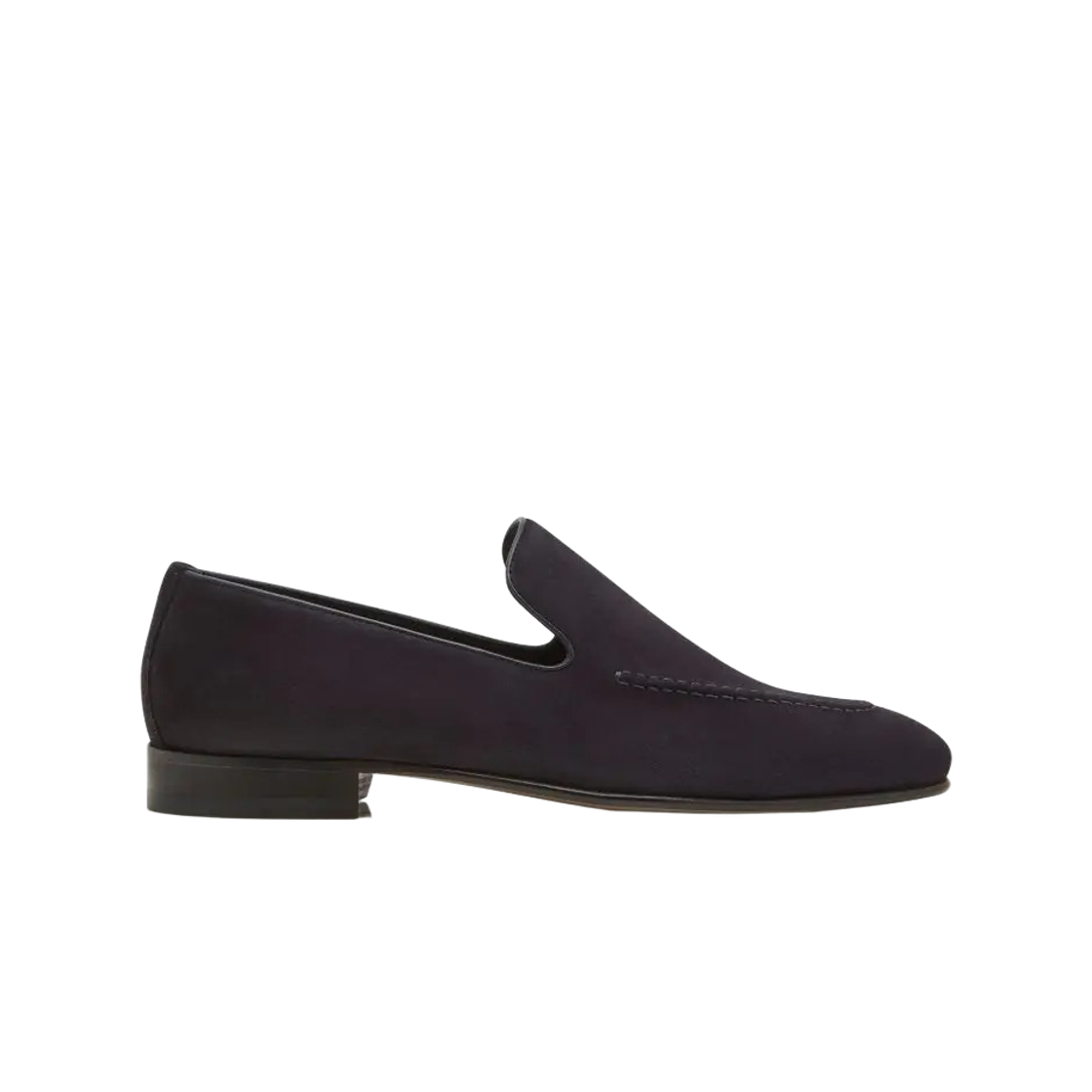 - Manolo Blahnik Truro Suede Loafers Black