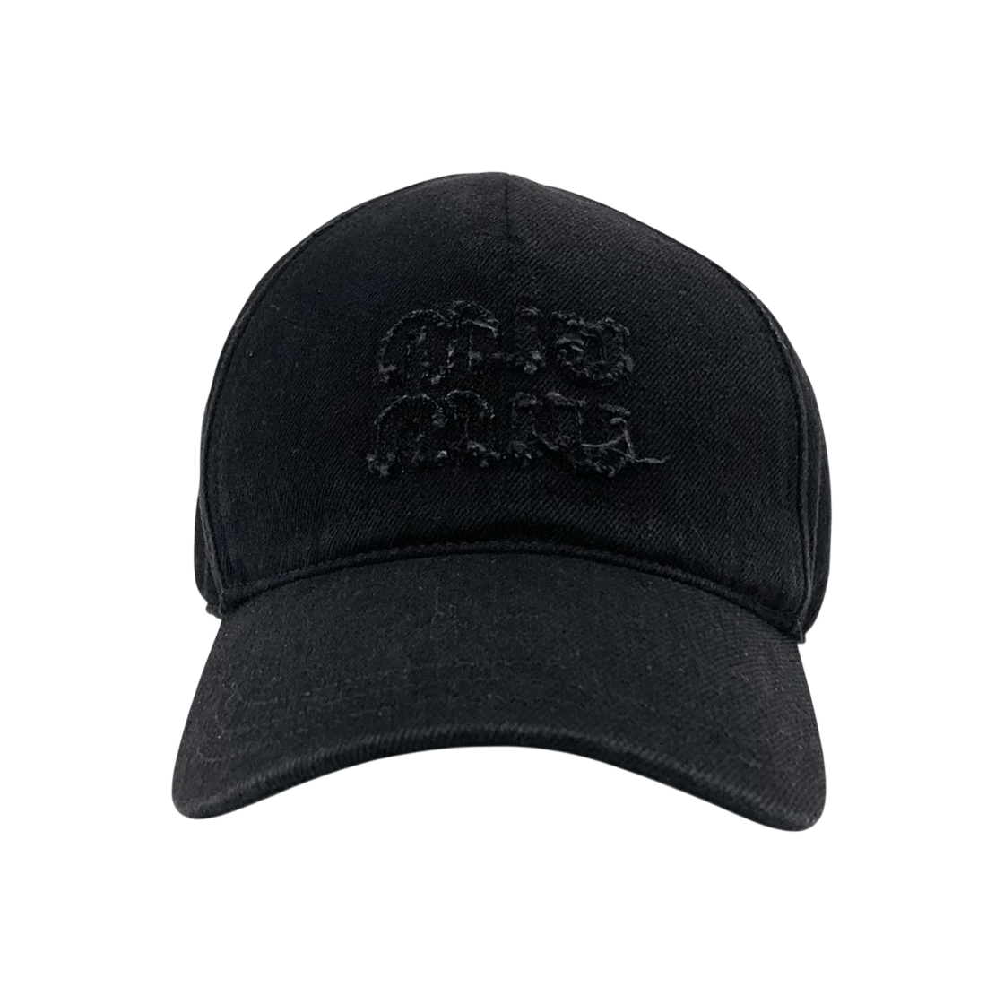 ITWHOPDAR4G4 Miu Miu Logo Denim Cap