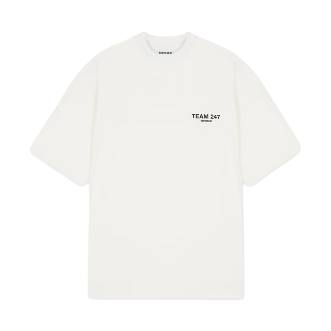 [KREAM 단독] 리프레젠트 팀 247 오버사이즈 티 플랫 화이트 - 26FW([KREAM 단독] Represent Team 247 Oversized Tee Flat White - 26FW)