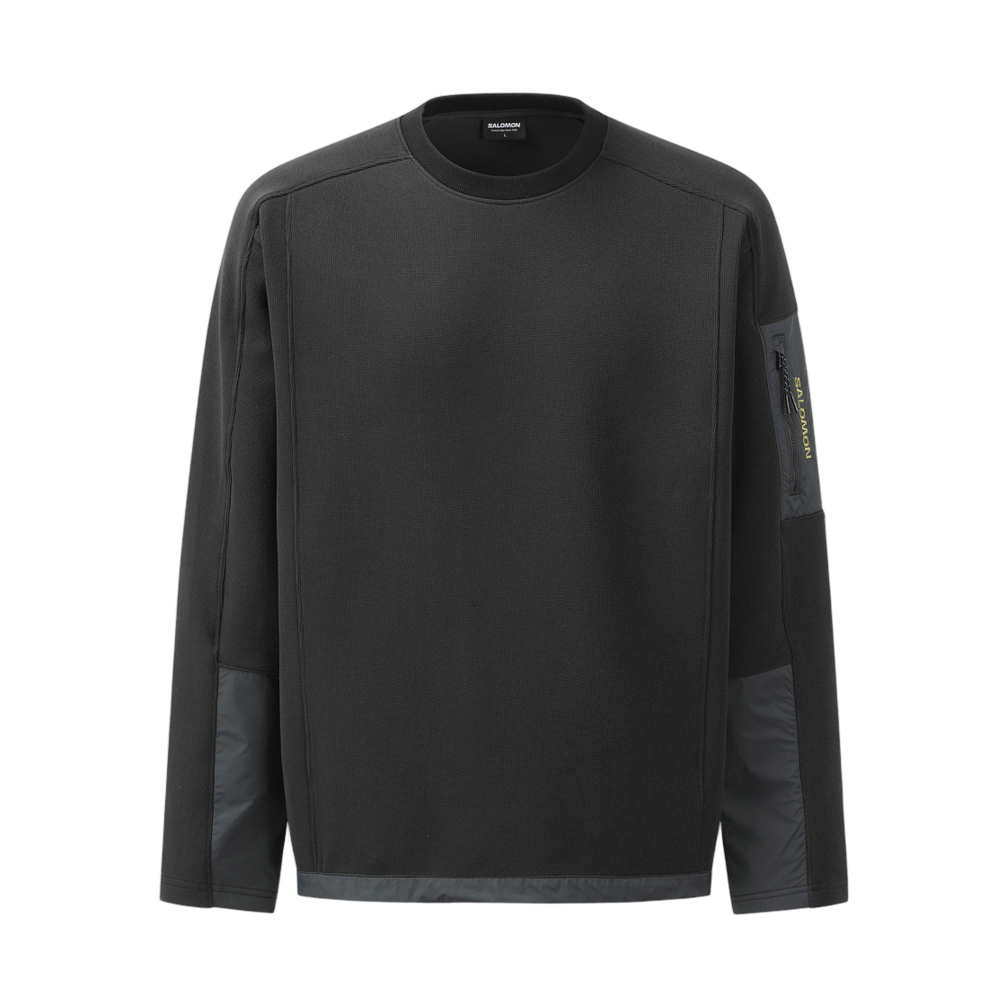 LD0390800 Salomon UNI Quarterface Sweatshirt Black