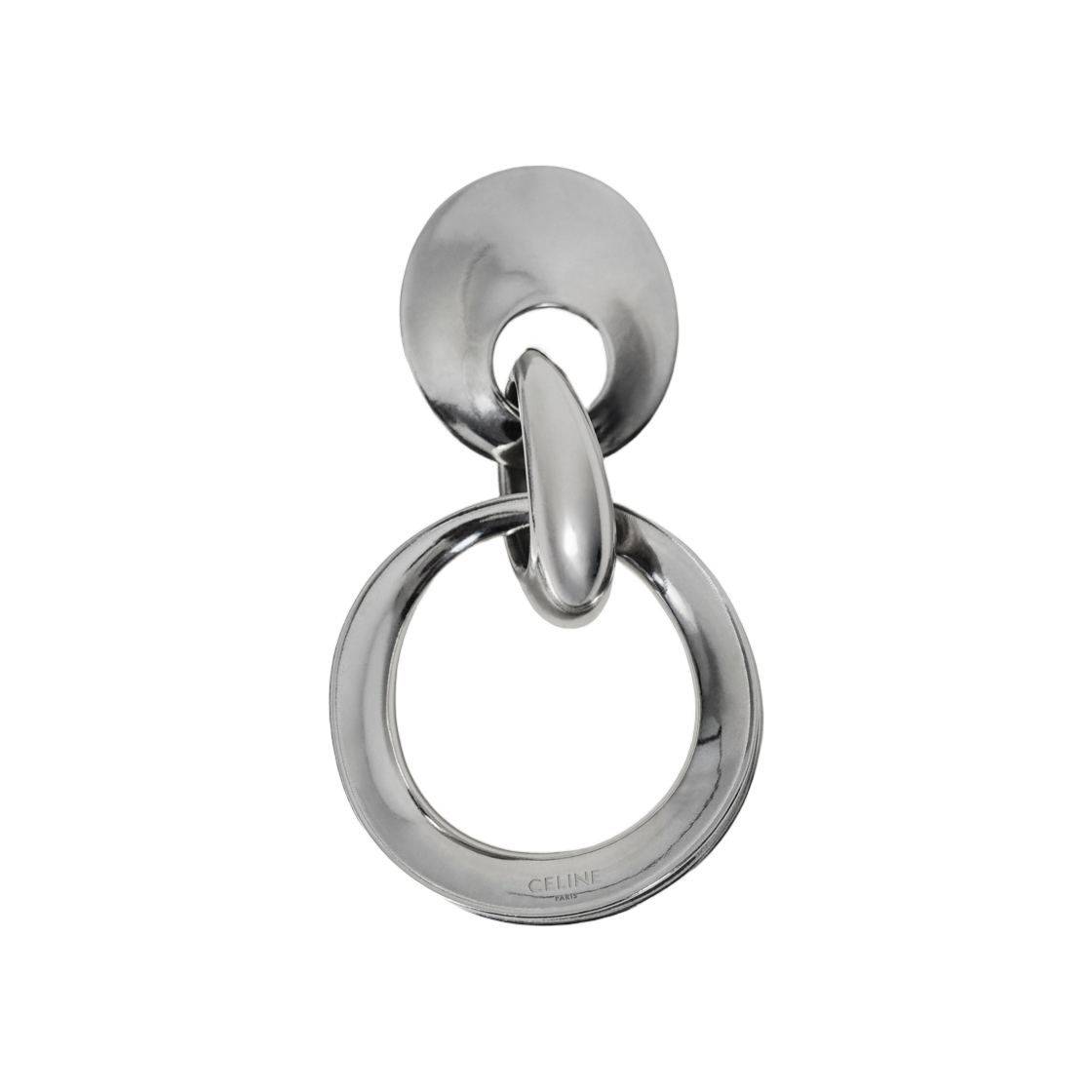 B10NS5Q49-36SI Celine Defile Flat Earrings in Sterling Silver Silver