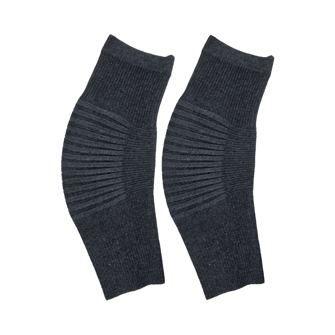 A-KW-LG AONE Unisex Ribbed Thermal Knit Knee Warmers Light Gray
