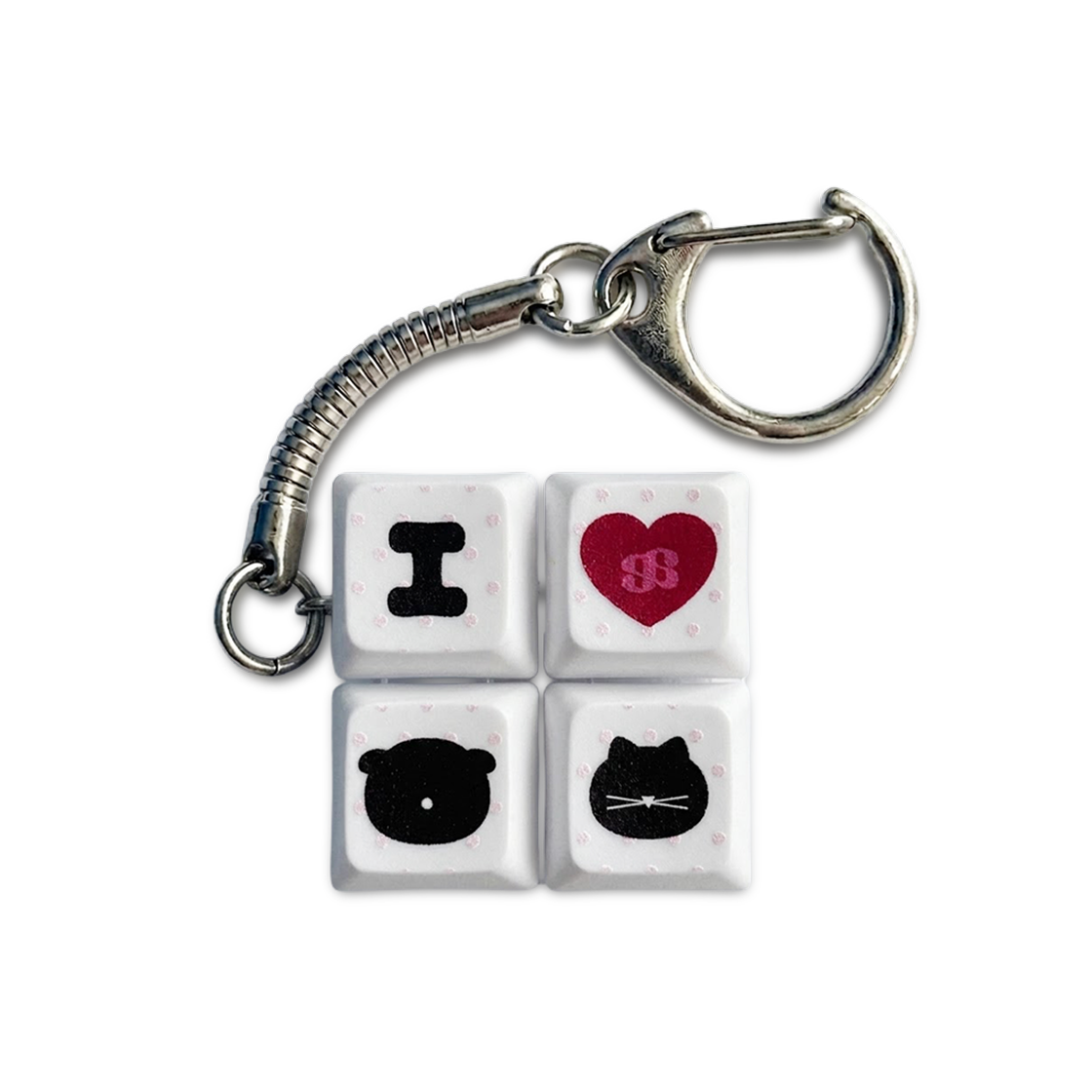 E2604_0006 EARPEARP I Love Animal LED Keycap Keyring