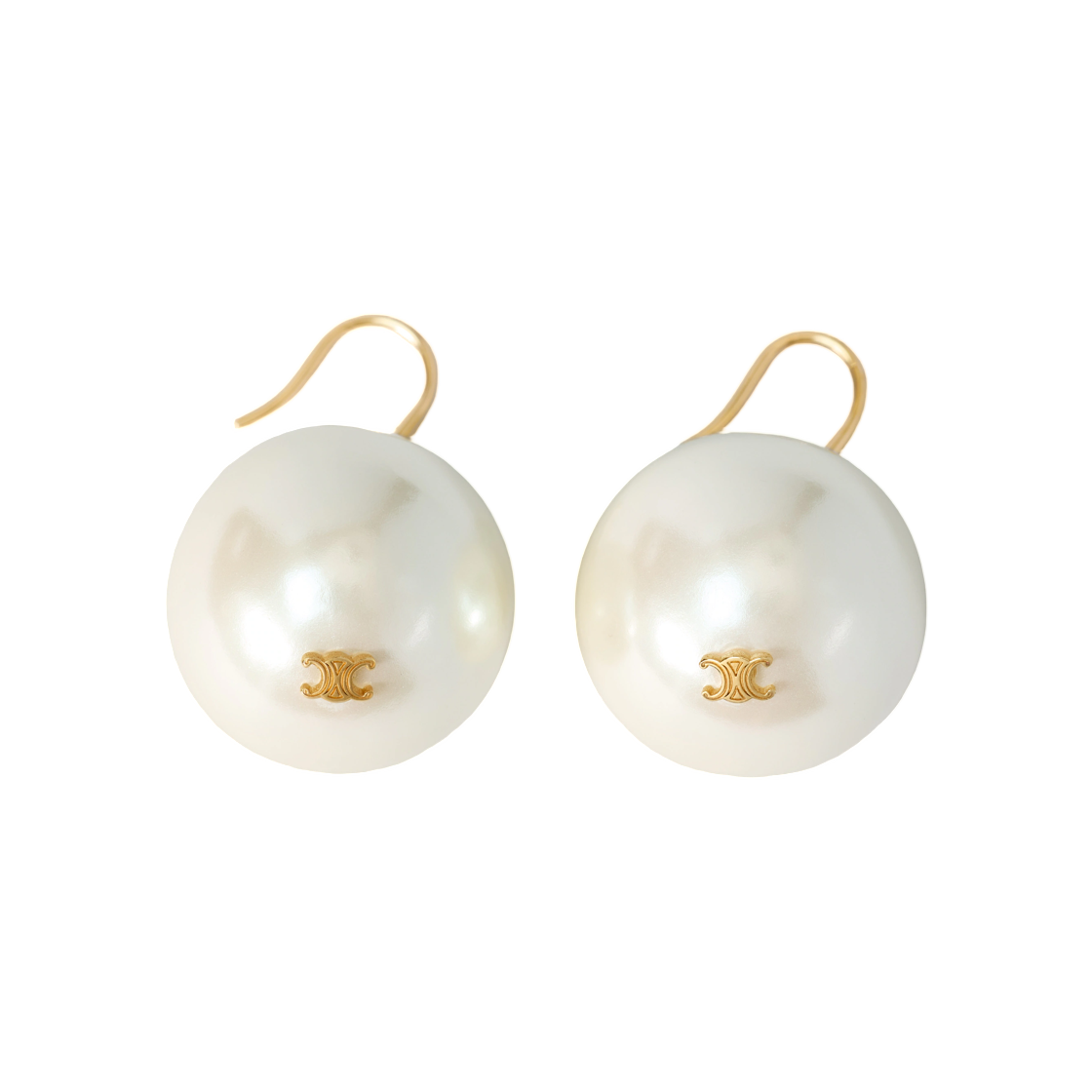B10MU5O08-01GI Celine Giant Pearls Gold Ivory