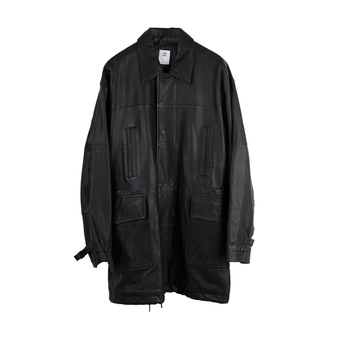 폴리테루 램스킨 카 코트 블랙(Polyteru Lambskin Car Coat Black)