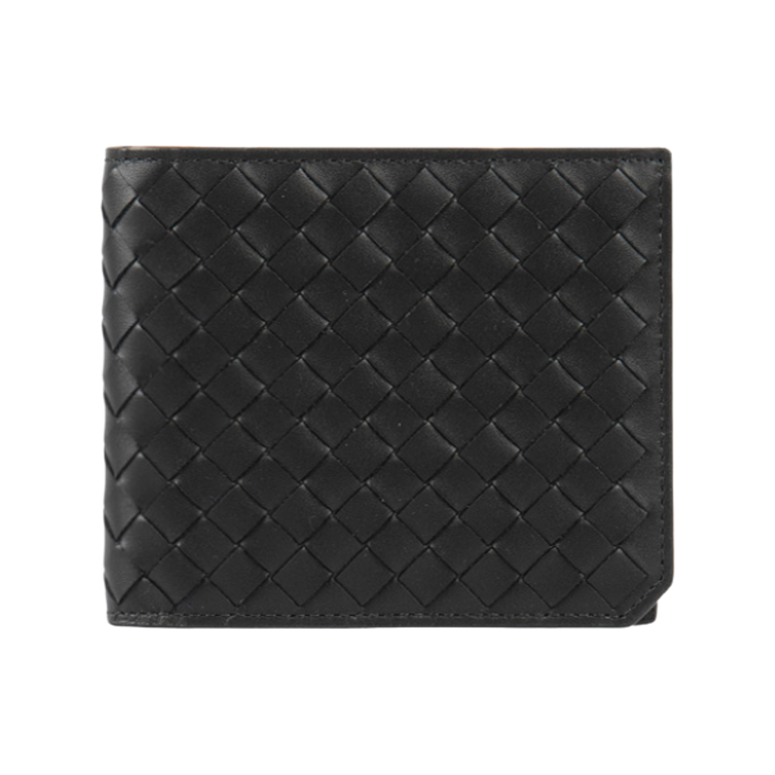 796966V69G18803 Bottega Veneta Intrecciato Bi-Fold Wallet Black