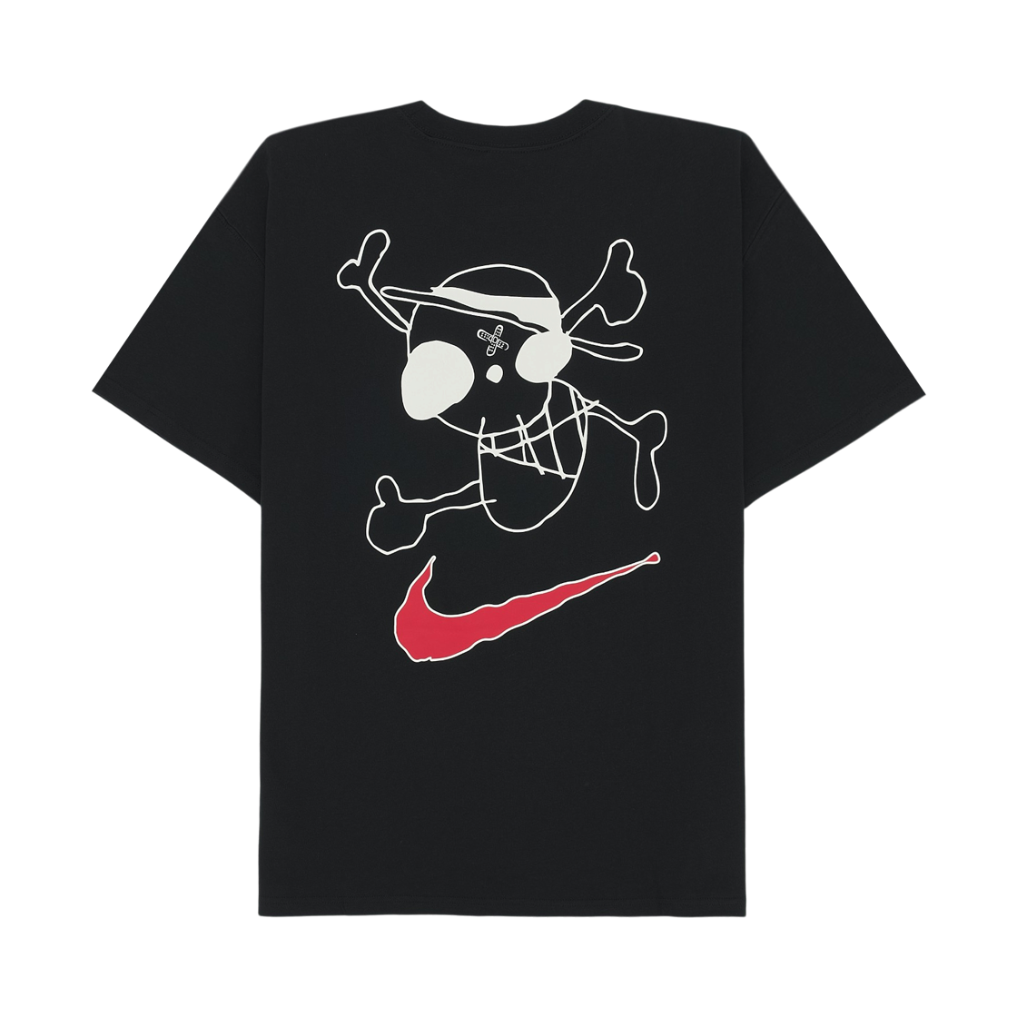 IX8507-010 Nike x One Piece Solo Swoosh T-Shirt QS Promise of Battle Black
